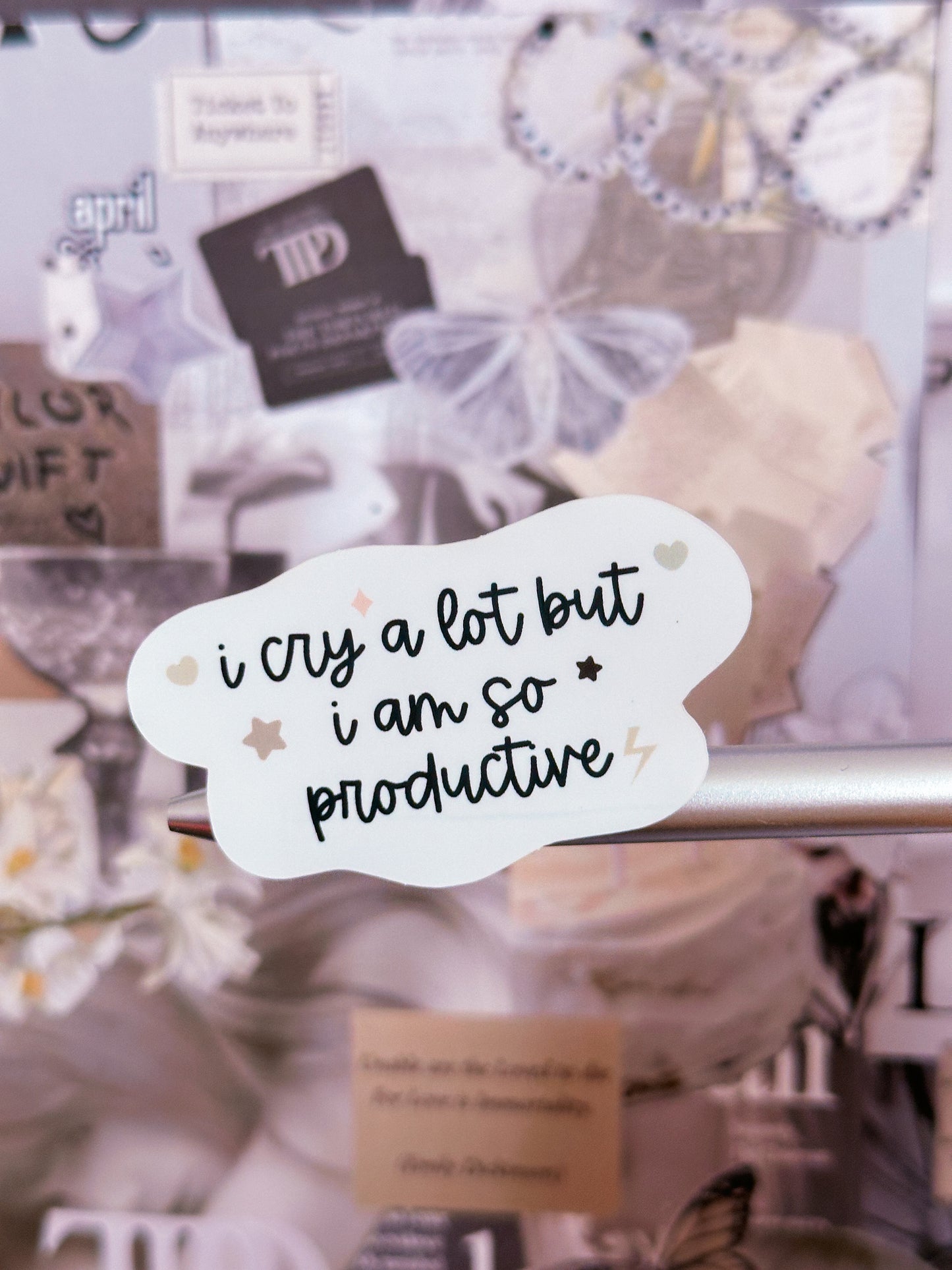 Waterproof Sticker - TTPD I cry a lot