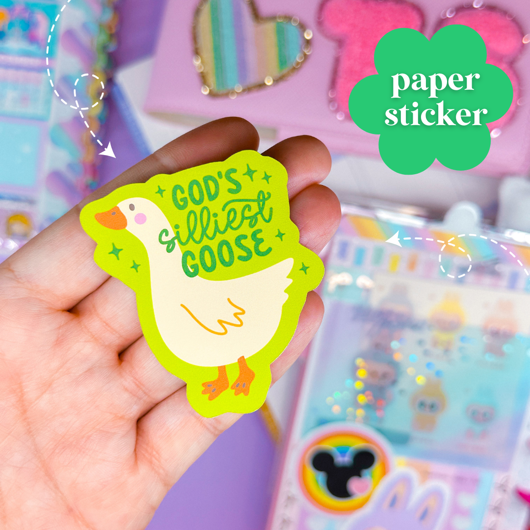 Journaling Paper Sticker - Silly Goose