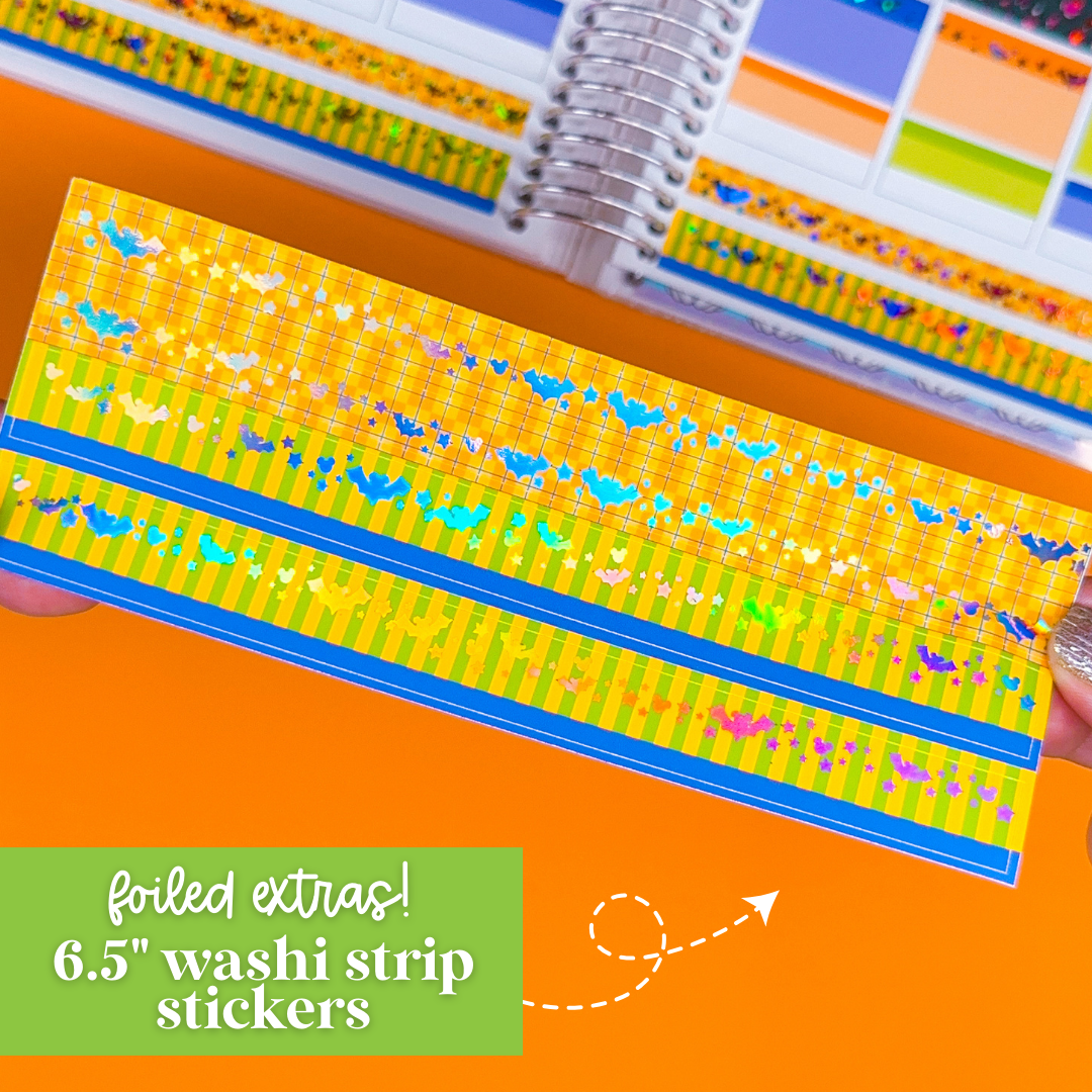 Foiled Washi Strip Stickers - Halloween
