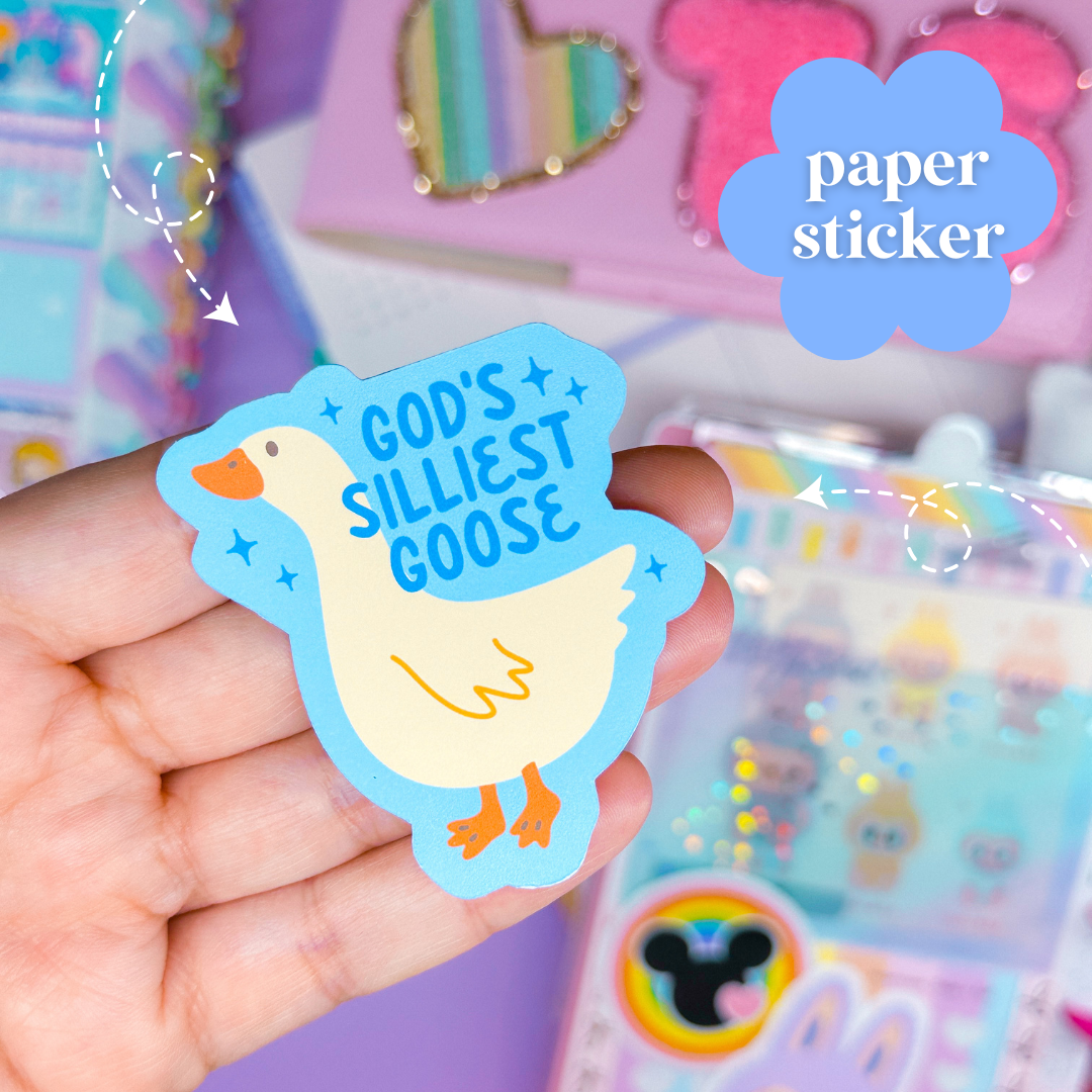 Journaling Paper Sticker - Silly Goose