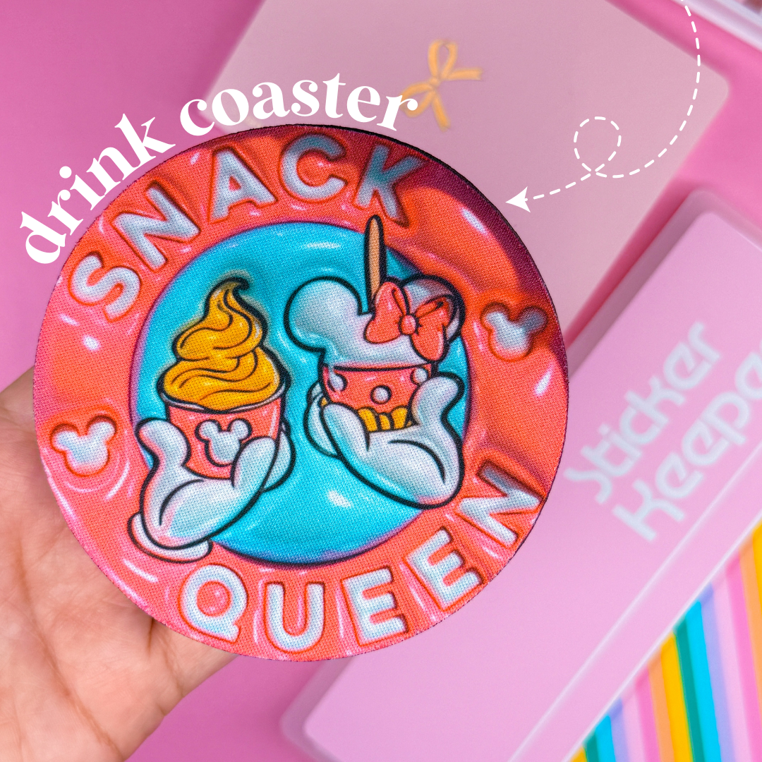 Drink Coaster - 3D Snack Queen