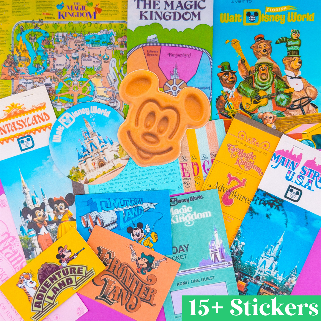 STICKER SCRAP PACK - Retro Magic Kingdom
