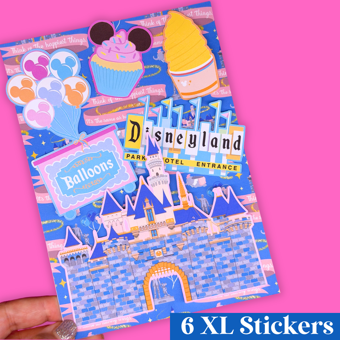 STICKER SCRAP PACK - MINI Disneyland Castle