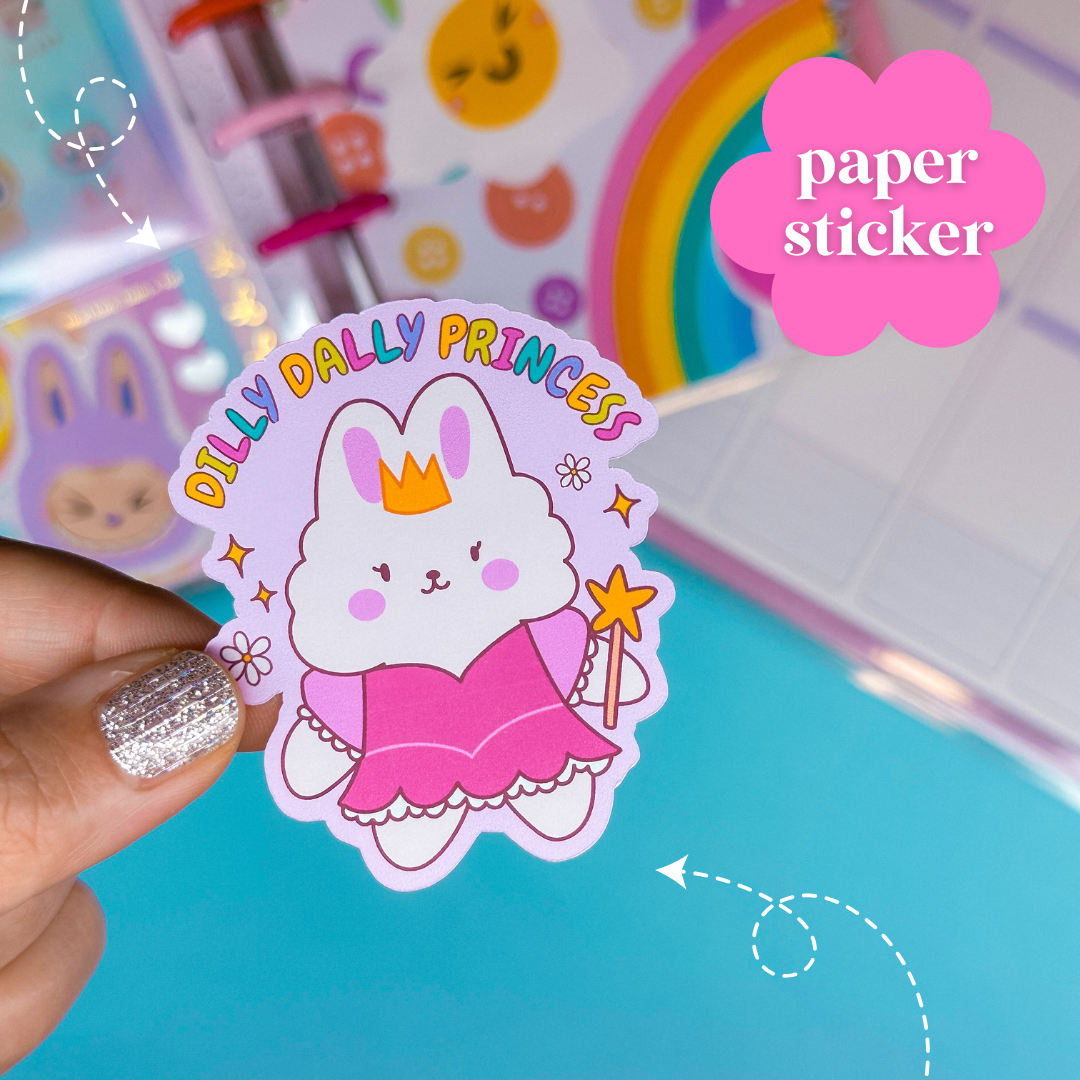 Journaling Paper Sticker - Funny Bunny