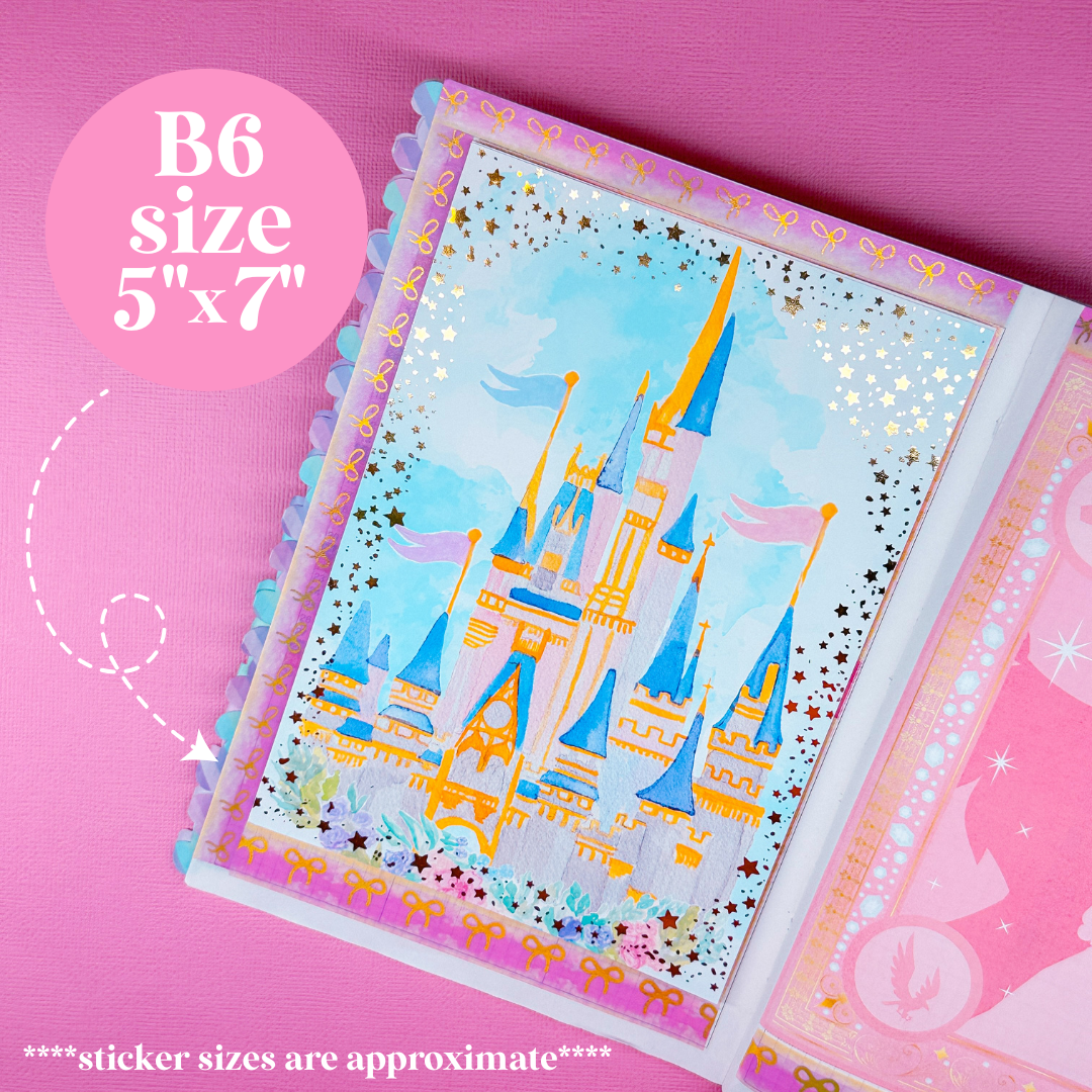 *LIMITED TIME ONLY* FOILED 5x7 Full Page Sticker - Cinderella
