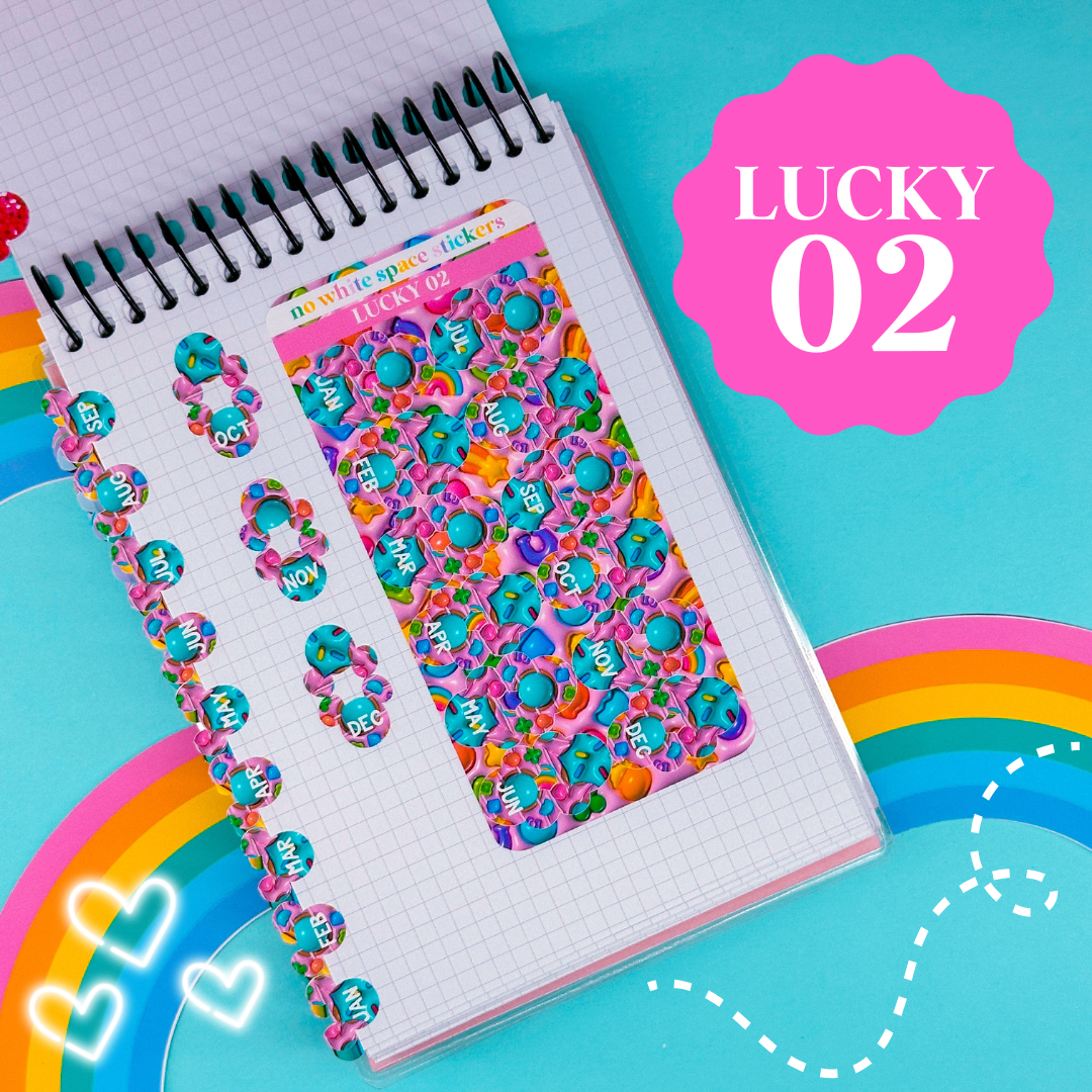 Miniature Paper Mouse Tabs (0.5") - Fold Over Page Tabs (Lucky 2025)