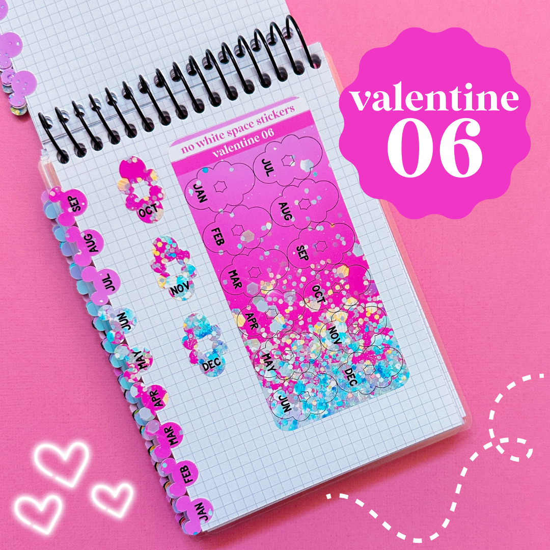 Miniature Paper Mouse Tabs (0.5") - Fold Over Page Tabs (Valentine 2025)