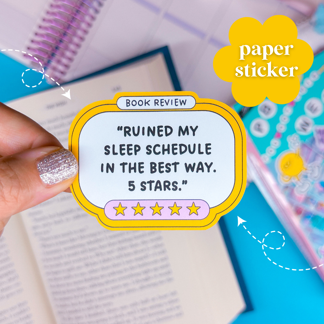 Journaling Paper Sticker - Book Reviews