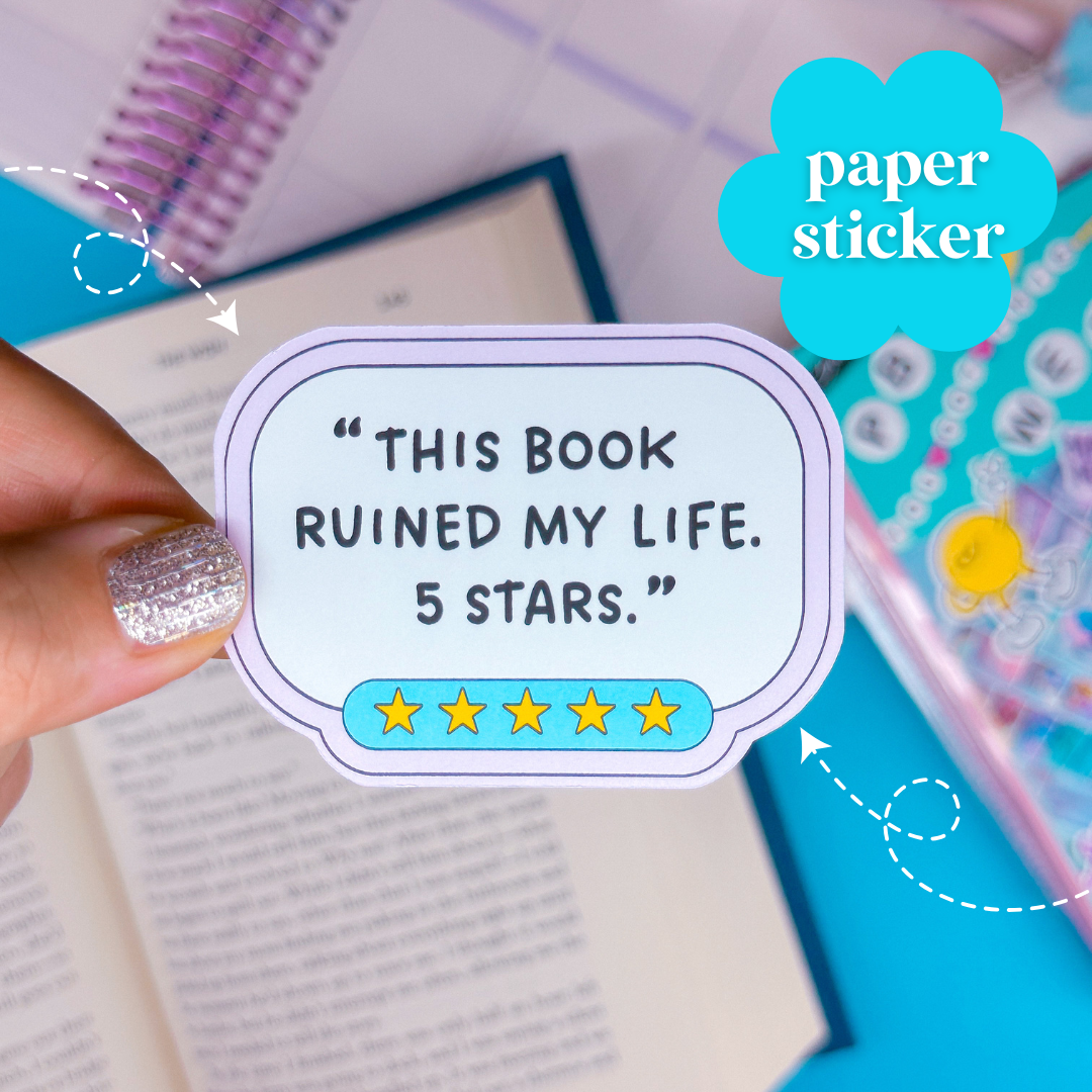 Journaling Paper Sticker - Book Reviews