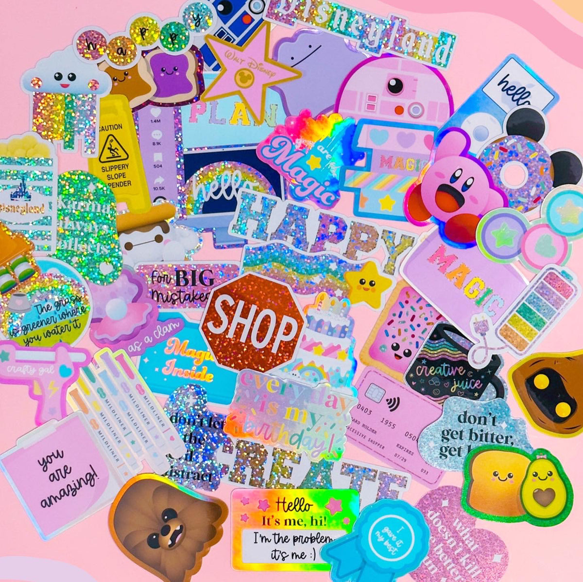 10 FOR $10 MYSTERY BAG - Waterproof Stickers (Random + Theme Requests)