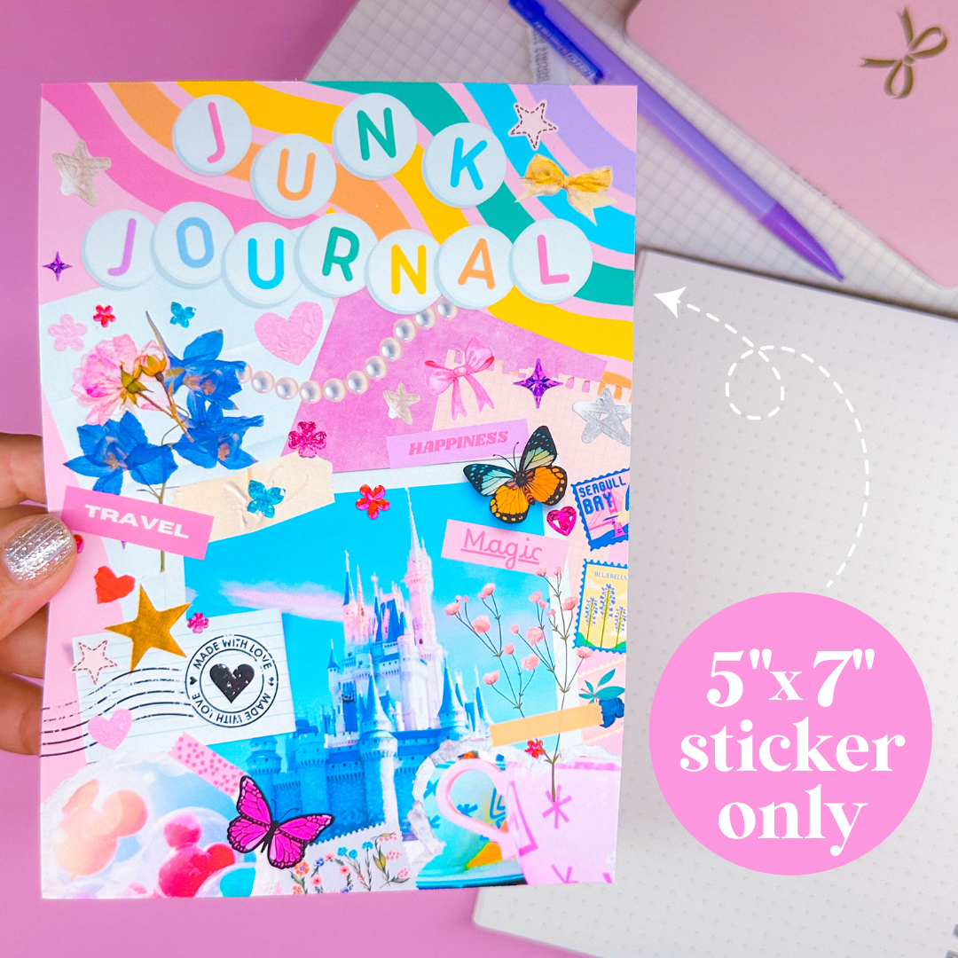 PAPER NOTEBOOK - A5 SIZE - JUNK JOURNAL