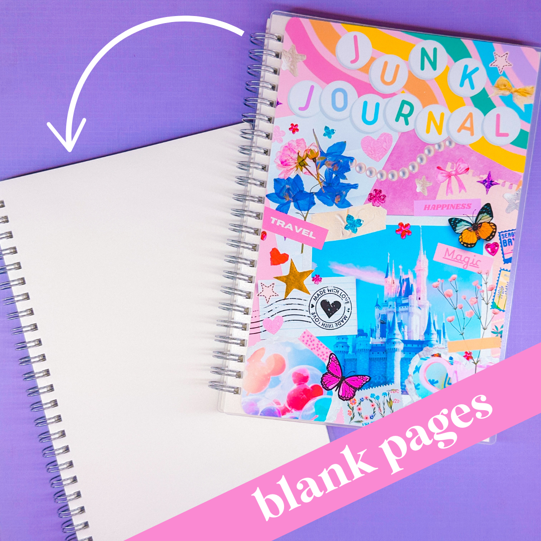 PAPER NOTEBOOK - A5 SIZE - JUNK JOURNAL