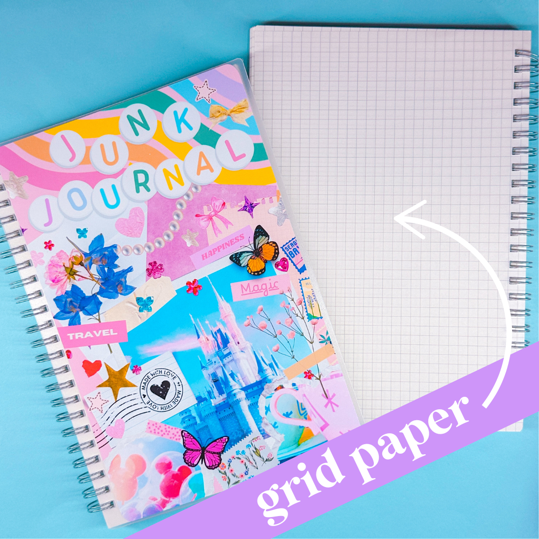 PAPER NOTEBOOK - A5 SIZE - JUNK JOURNAL