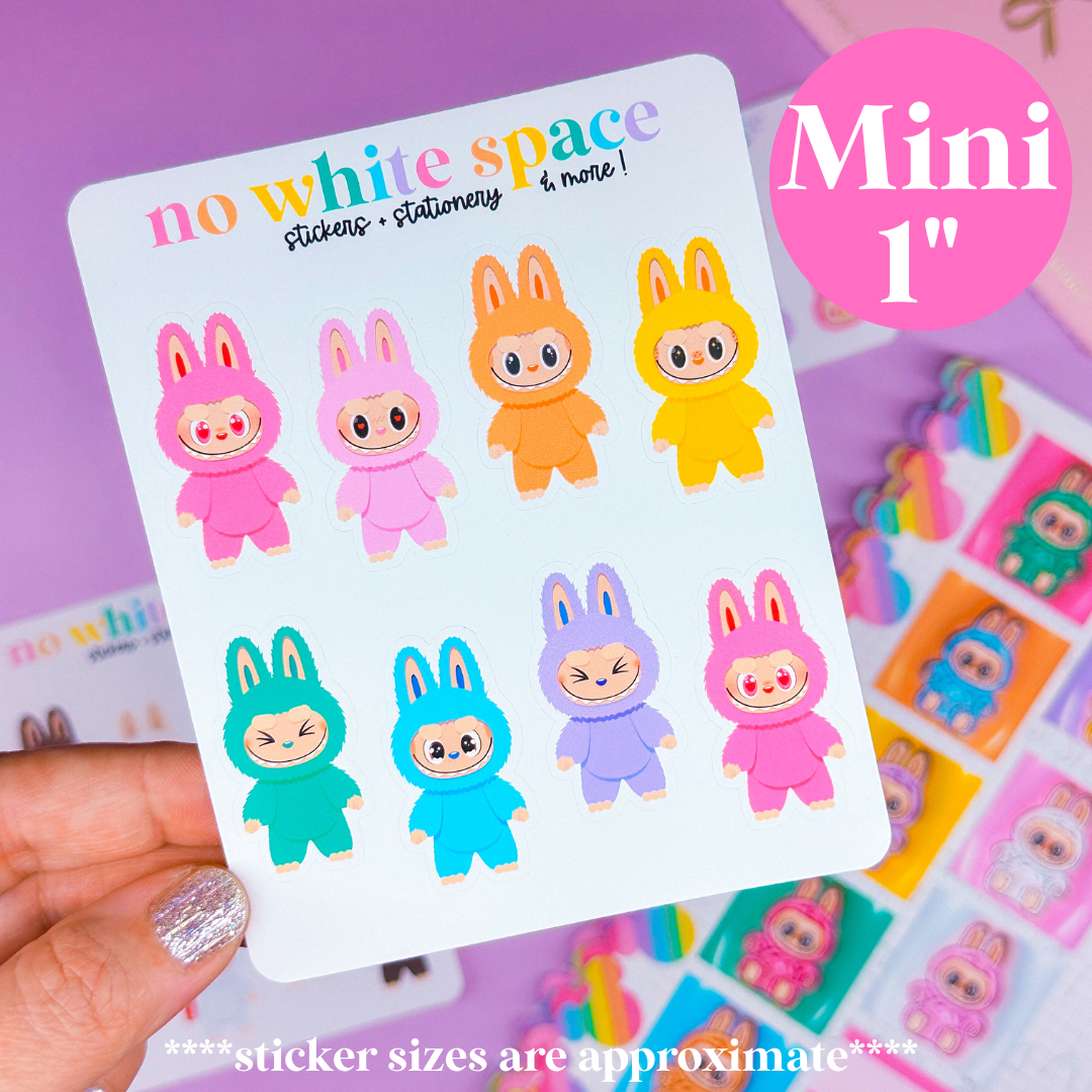 Paper Deco Stickers - Lil' Rainbow Bubus