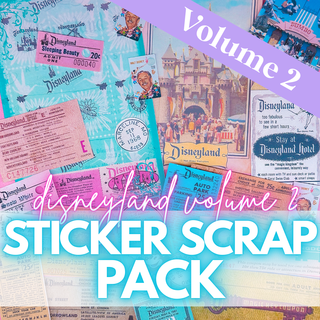 NEW! STICKER SCRAP PACK - DL Vintage 1955 (Vol. 2)