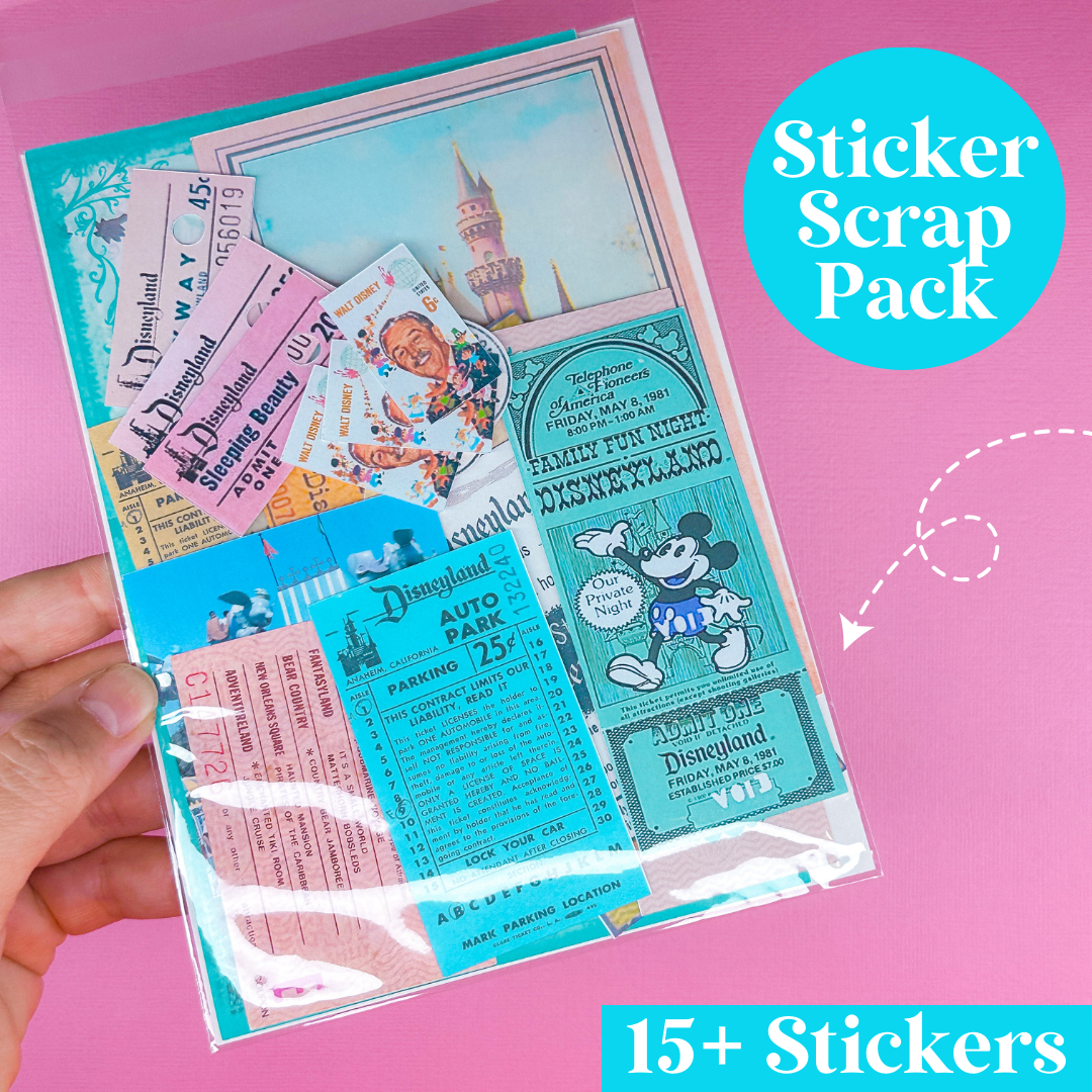 NEW! STICKER SCRAP PACK - DL Vintage 1955 (Vol. 2)
