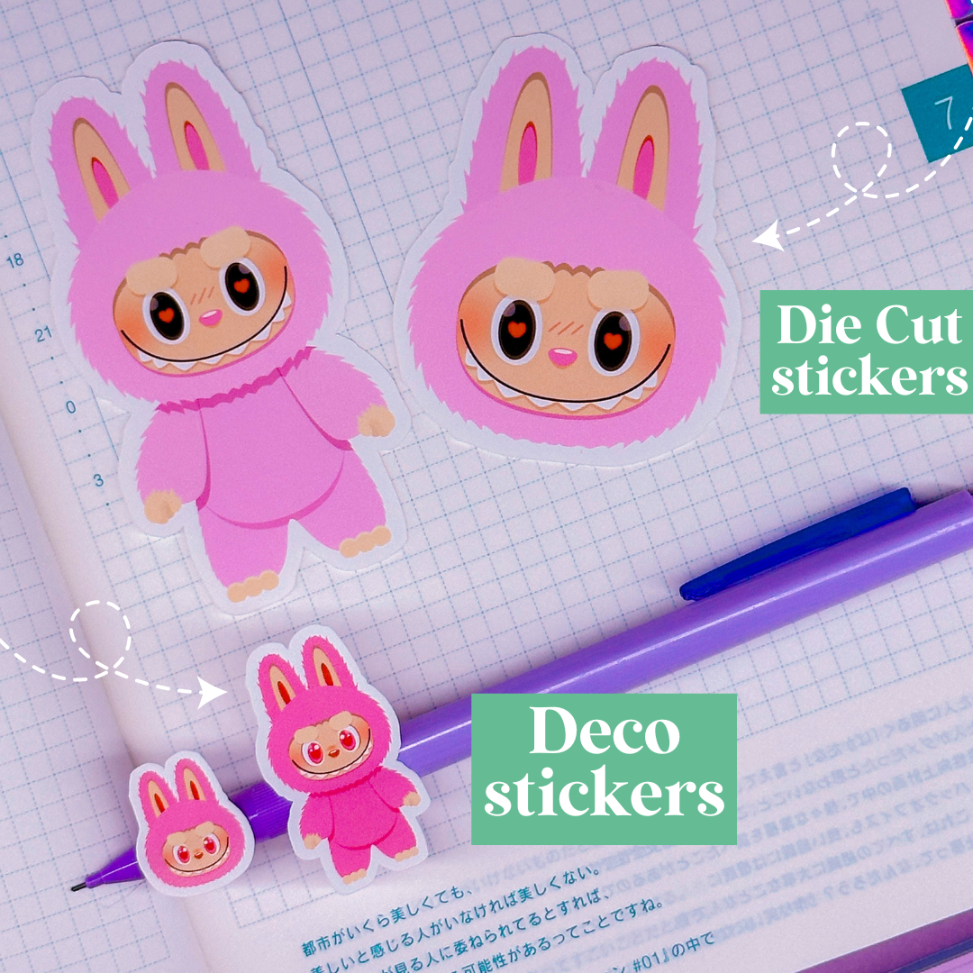 Paper Deco Stickers - Lil' Rainbow Bubus