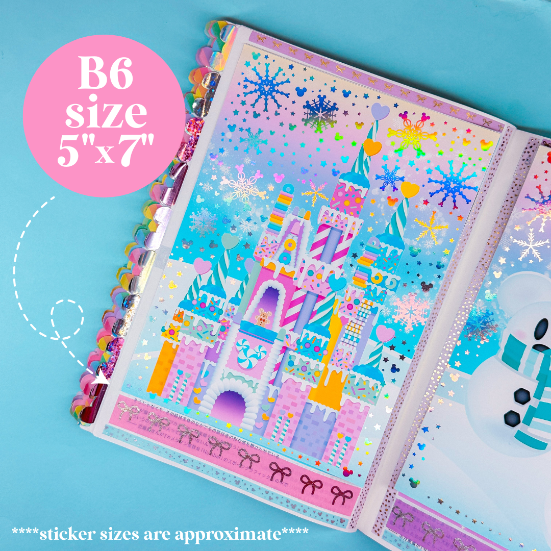 *LIMITED TIME ONLY* FOILED 5x7 Full Page Sticker - Candy Castle