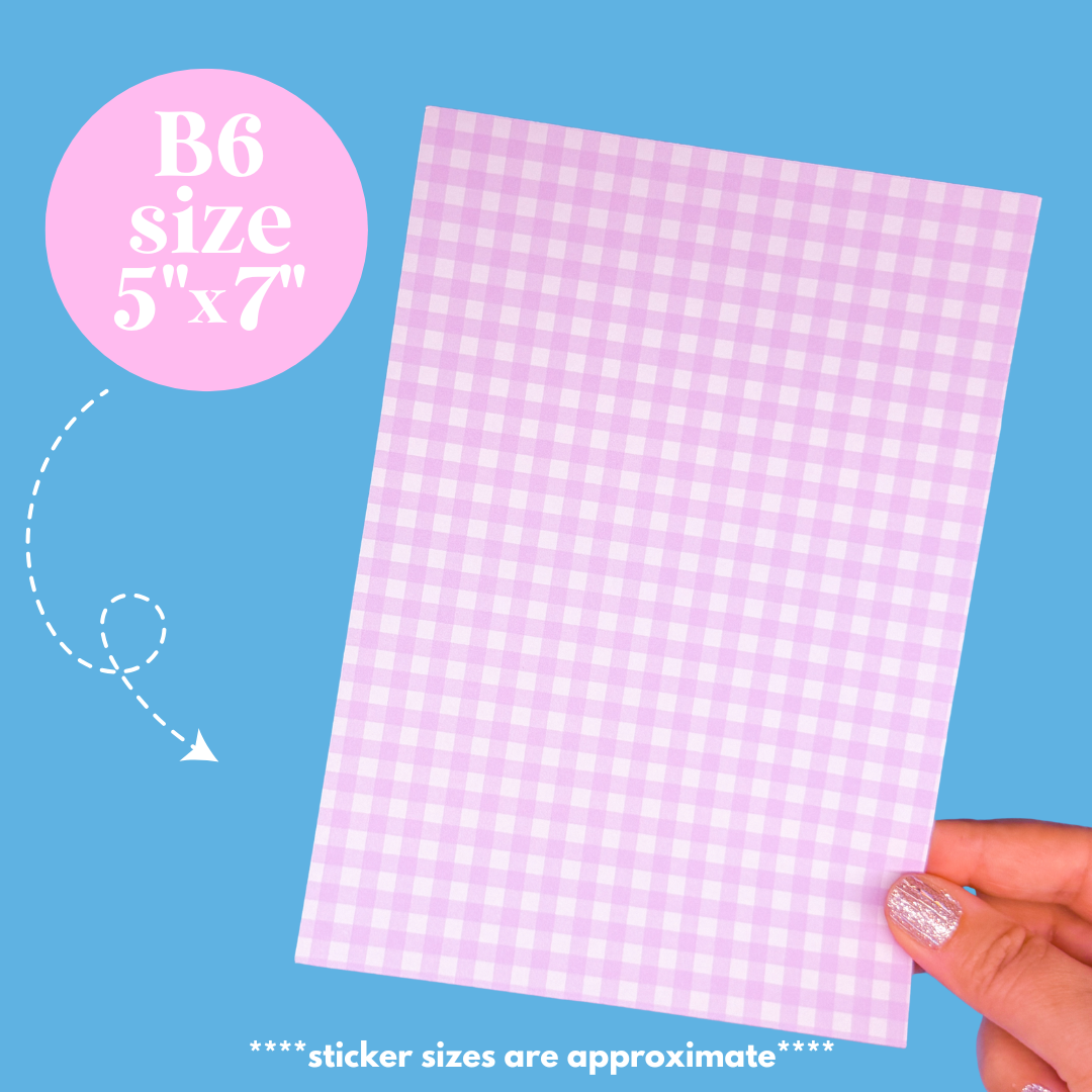 NEW! Journaling Paper Sticker - 5x7 Full Page Background Stickers (Spring Chic)