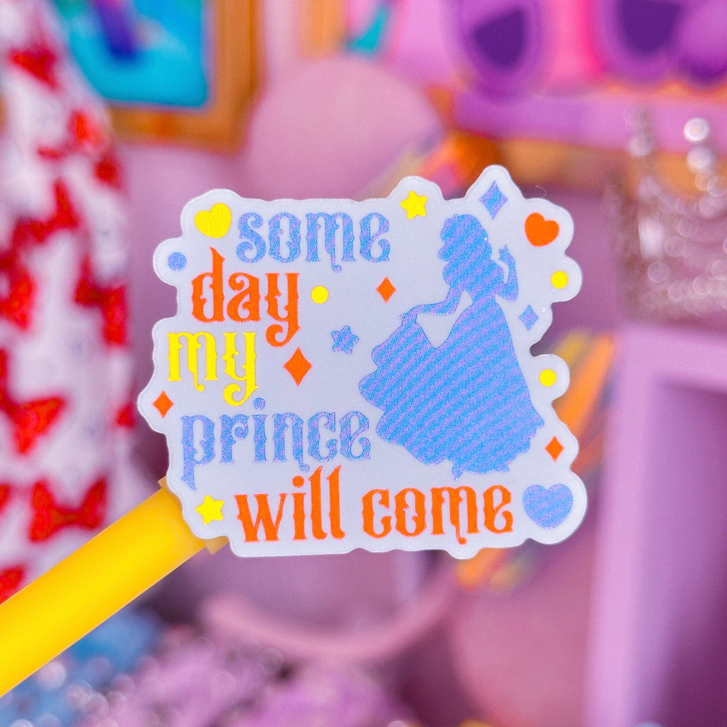 Waterproof Sticker - (Snow White) Some Day My Prince Will Come