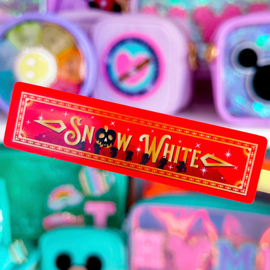 Waterproof Sticker - (Snow White) Book Spine