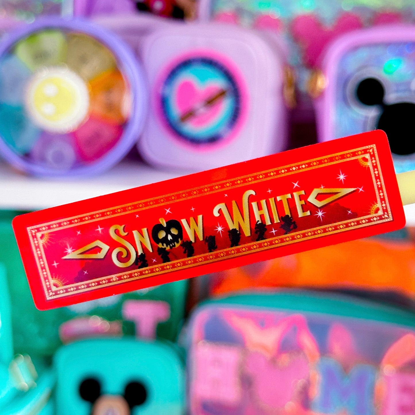 Waterproof Sticker - (Snow White) Book Spine
