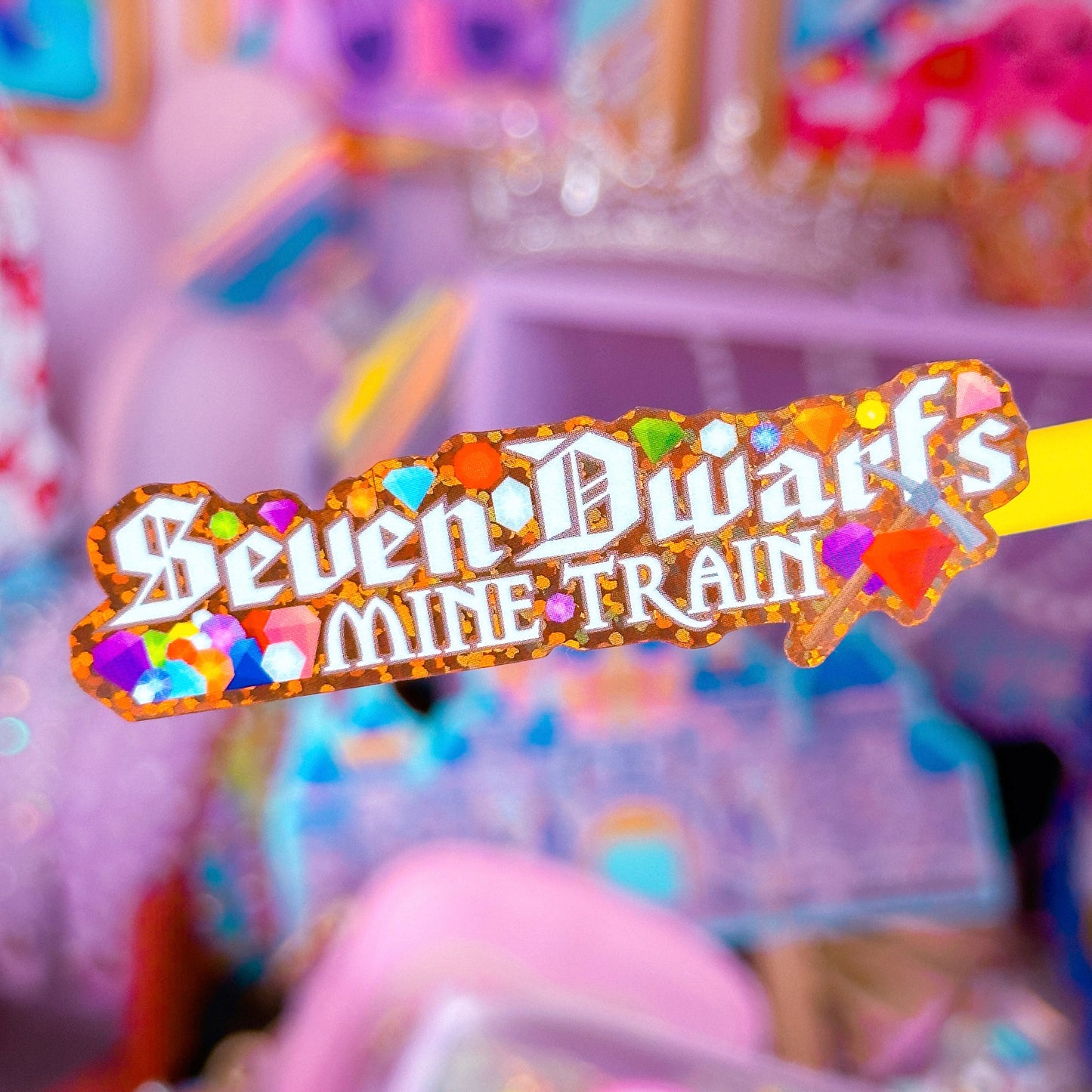 Waterproof Sticker - 7 Dwarfs Mine Train Sign (Snow White)