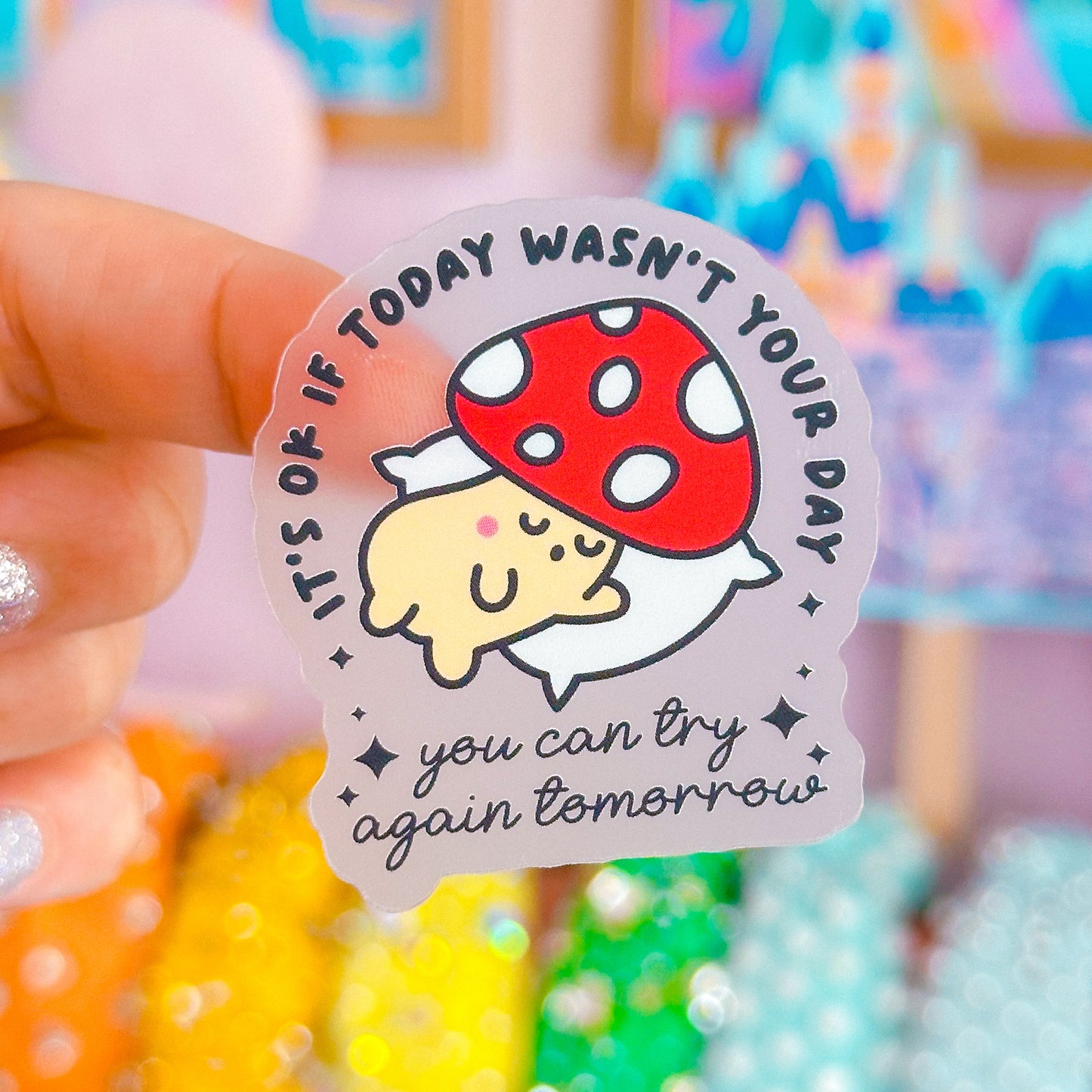 Waterproof Sticker - Try Again Tomorrow