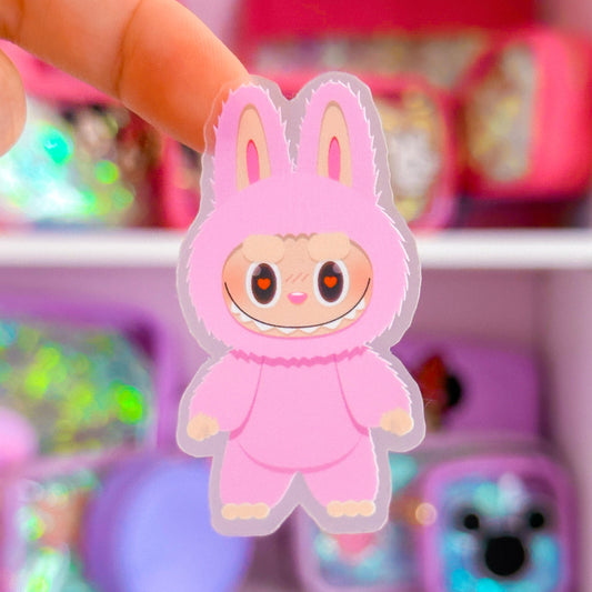 Waterproof Sticker - Lil' Pink Bubu Monster