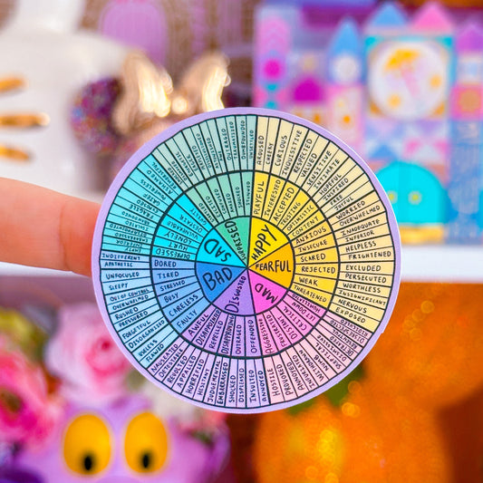 Waterproof Sticker - Feelings Wheel