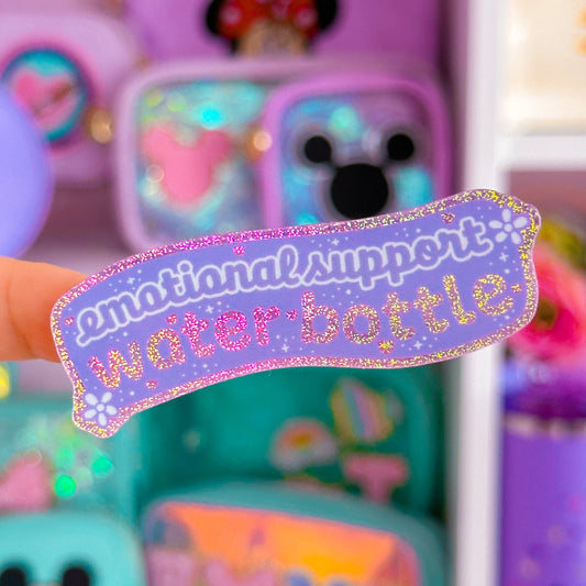 Waterproof Sticker - Emotional Support Water Bottle