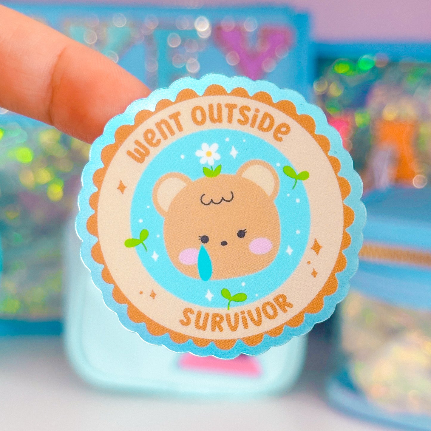 Waterproof Sticker - Survivor (Went Outside)