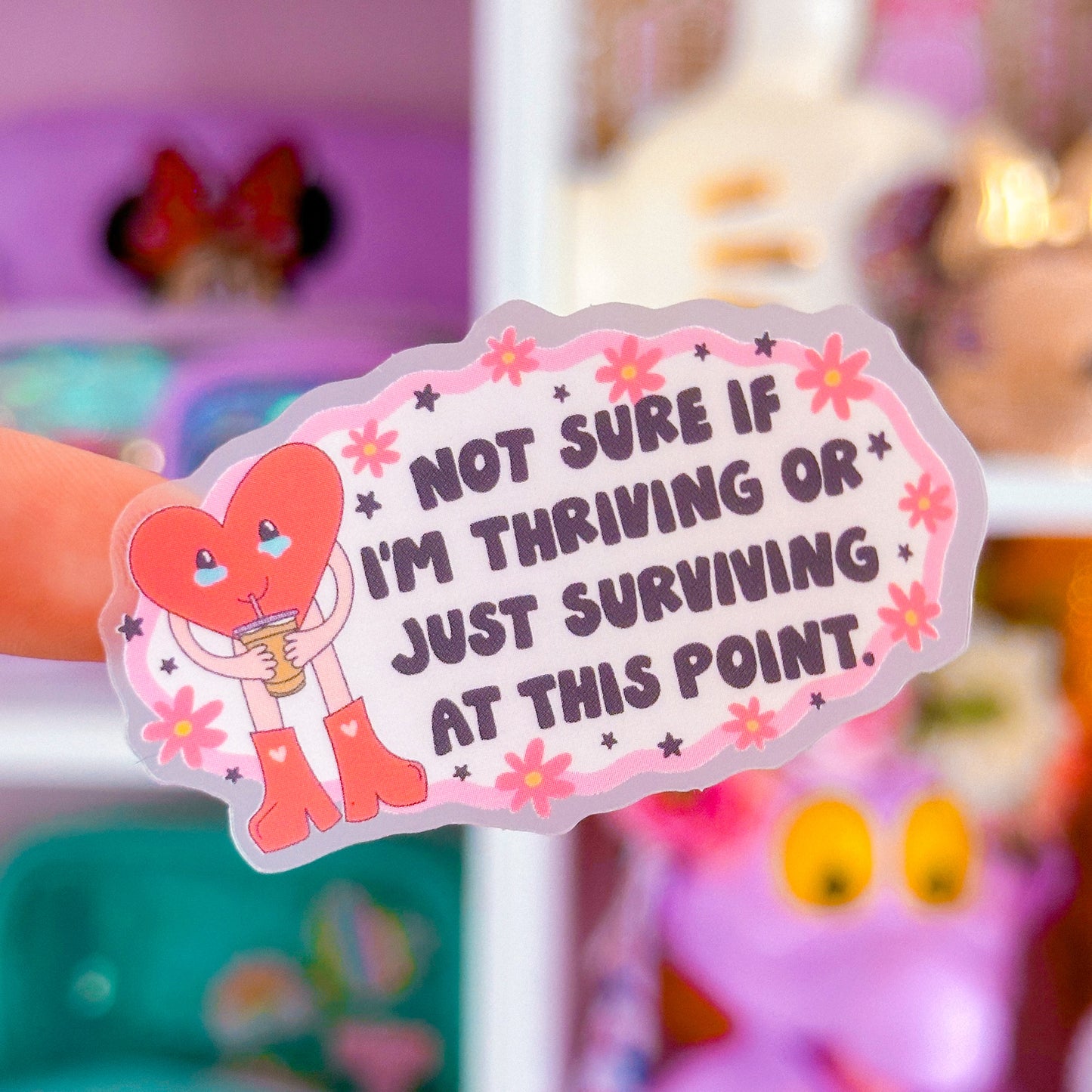 Waterproof Sticker - Thriving or Surviving