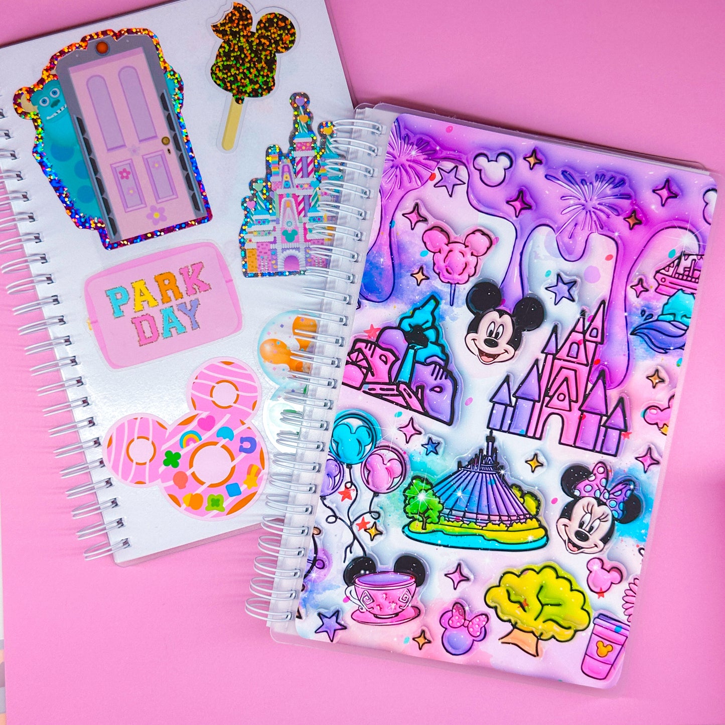 Reusable Sticker Book - A5 SIZE - 3D Purple Park Day