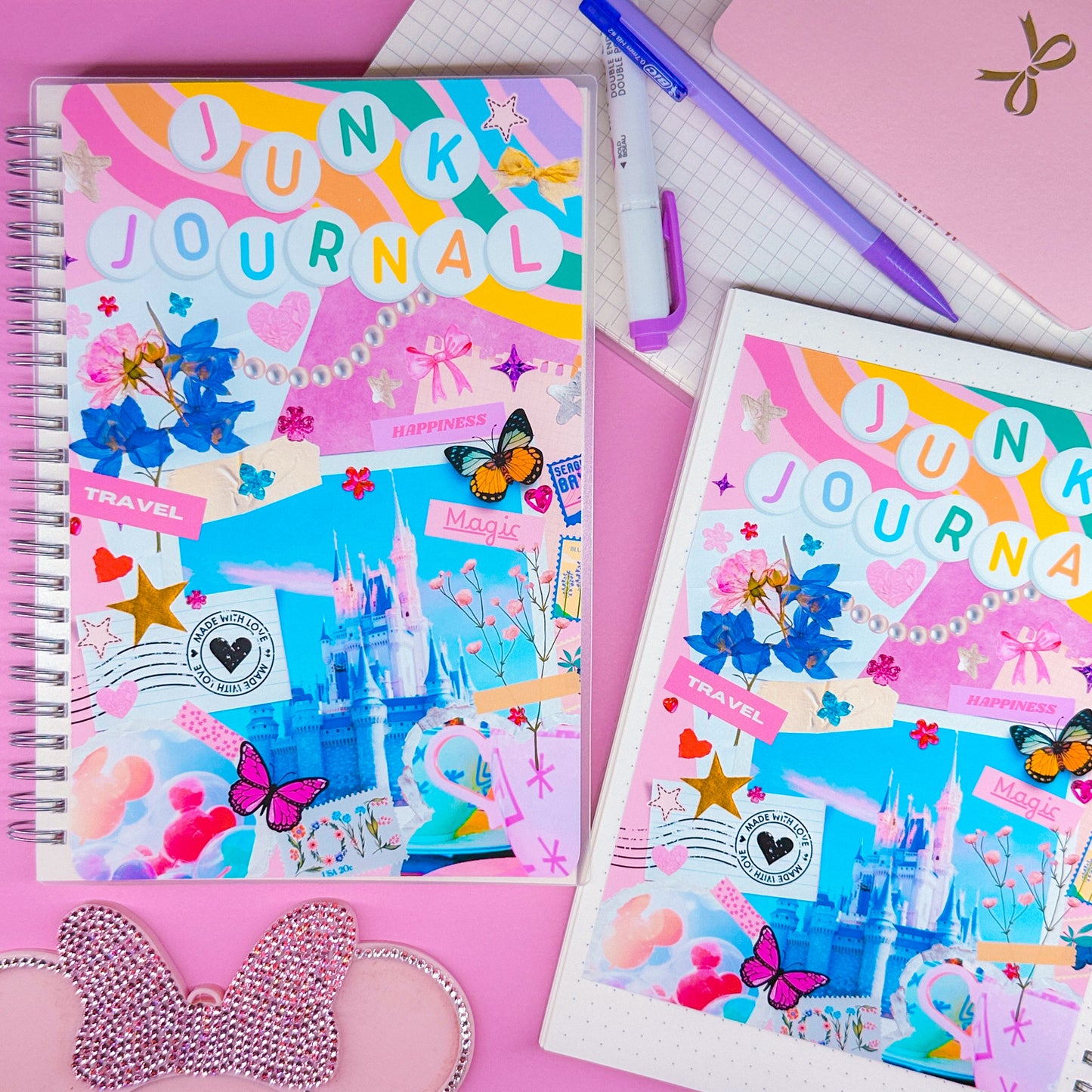 PAPER NOTEBOOK - A5 SIZE - JUNK JOURNAL