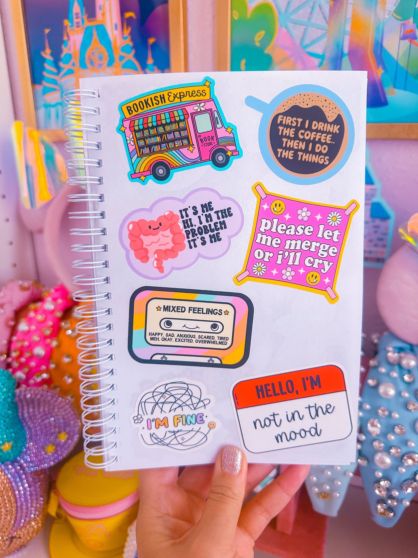 Waterproof Sticker - Book Truck