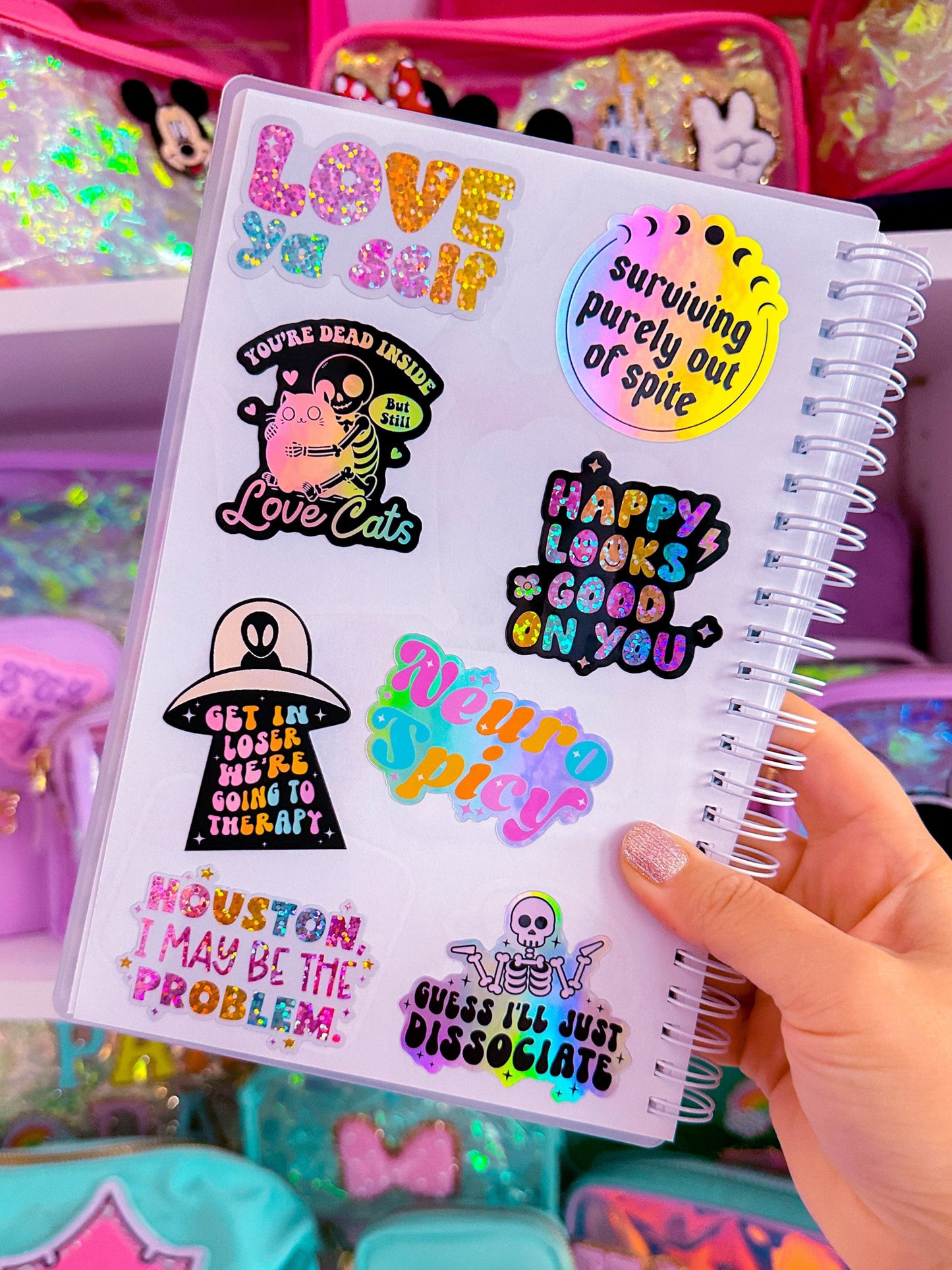 Waterproof Sticker - Dissociate Skeleton