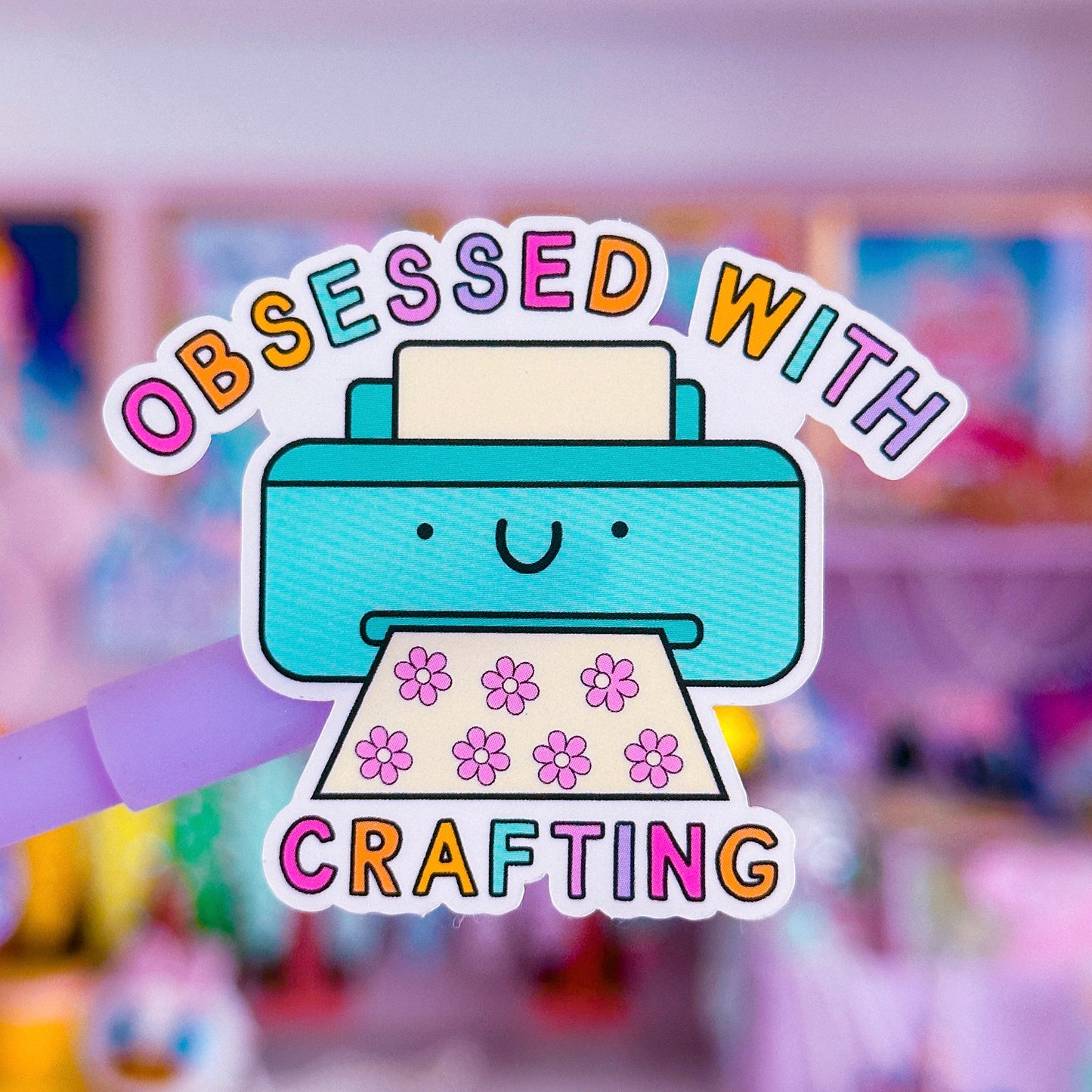 Waterproof Sticker - Obsessed With Crafting