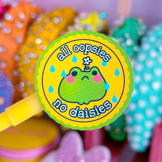 Waterproof Sticker - Oopsie Daisy Badge