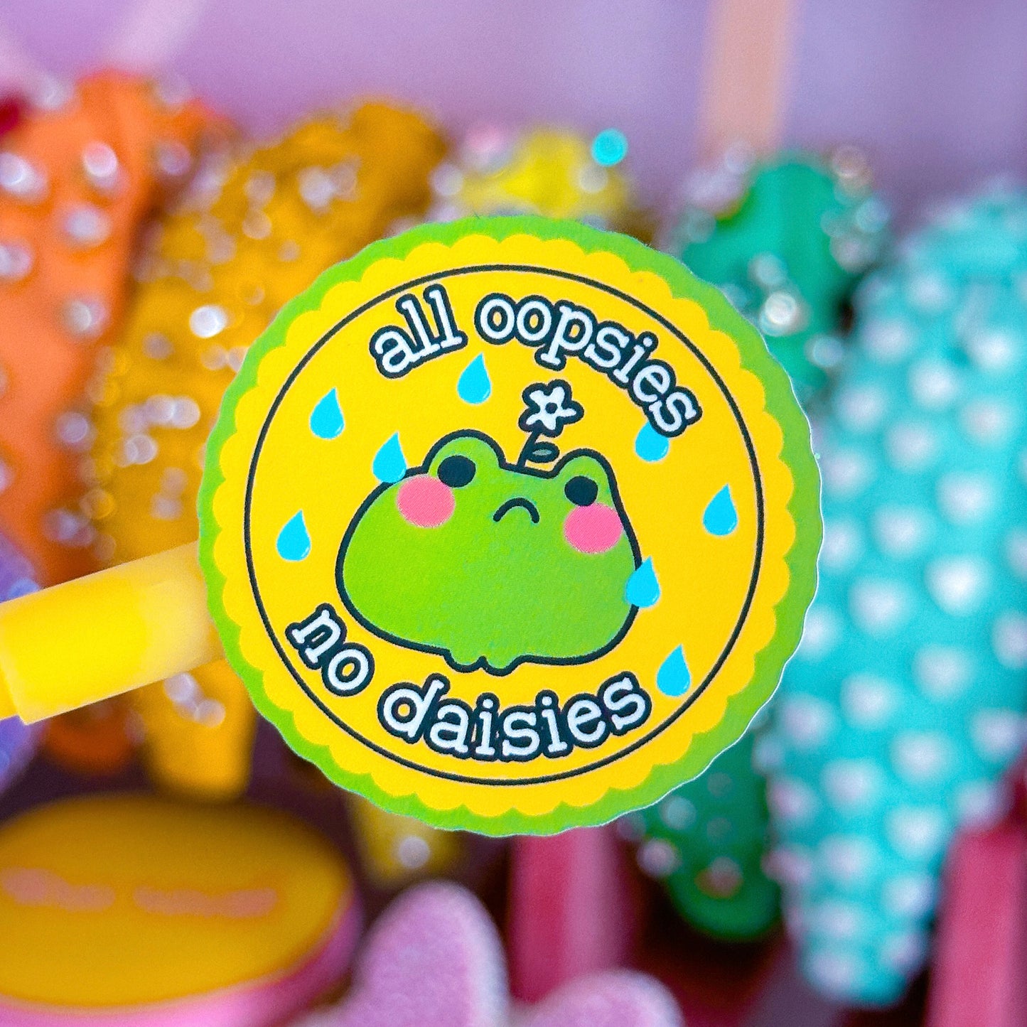 Waterproof Sticker - Oopsie Daisy Badge