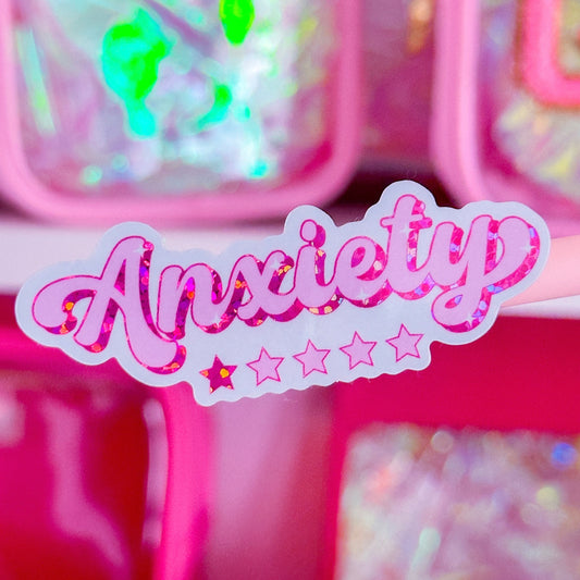 Waterproof Sticker - Anxiety, 1 Star Rating