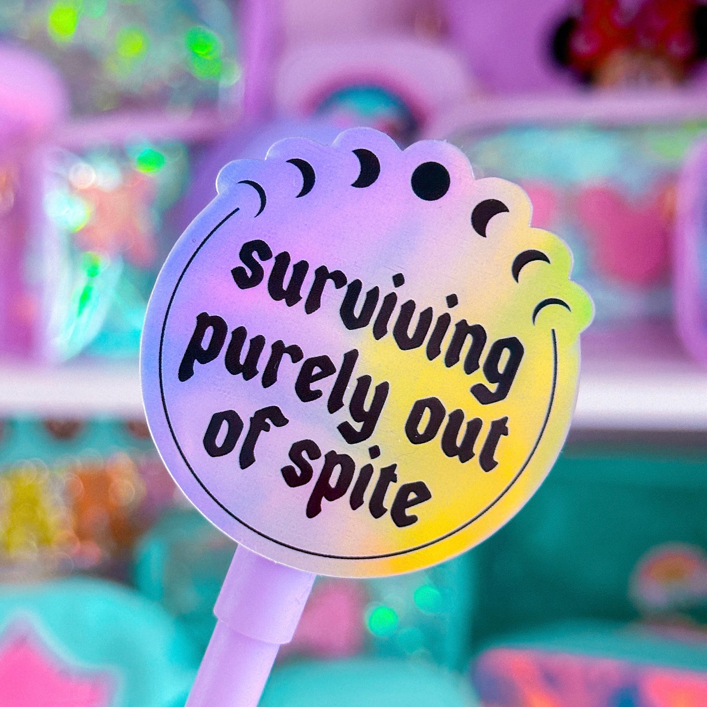 Waterproof Sticker - Surviving Purely Out Of Spite