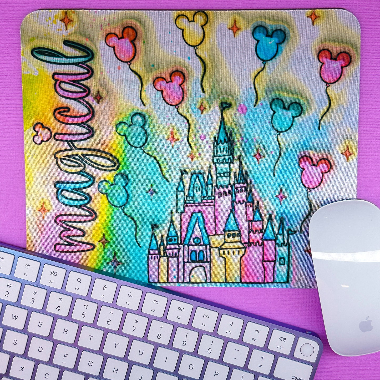 Mouse Pad - Magical Rainbow Castle
