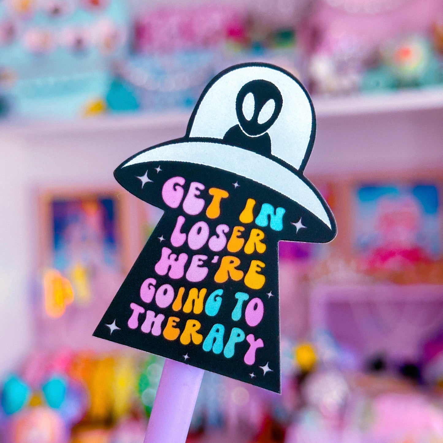 Waterproof Sticker - Therapy Alien