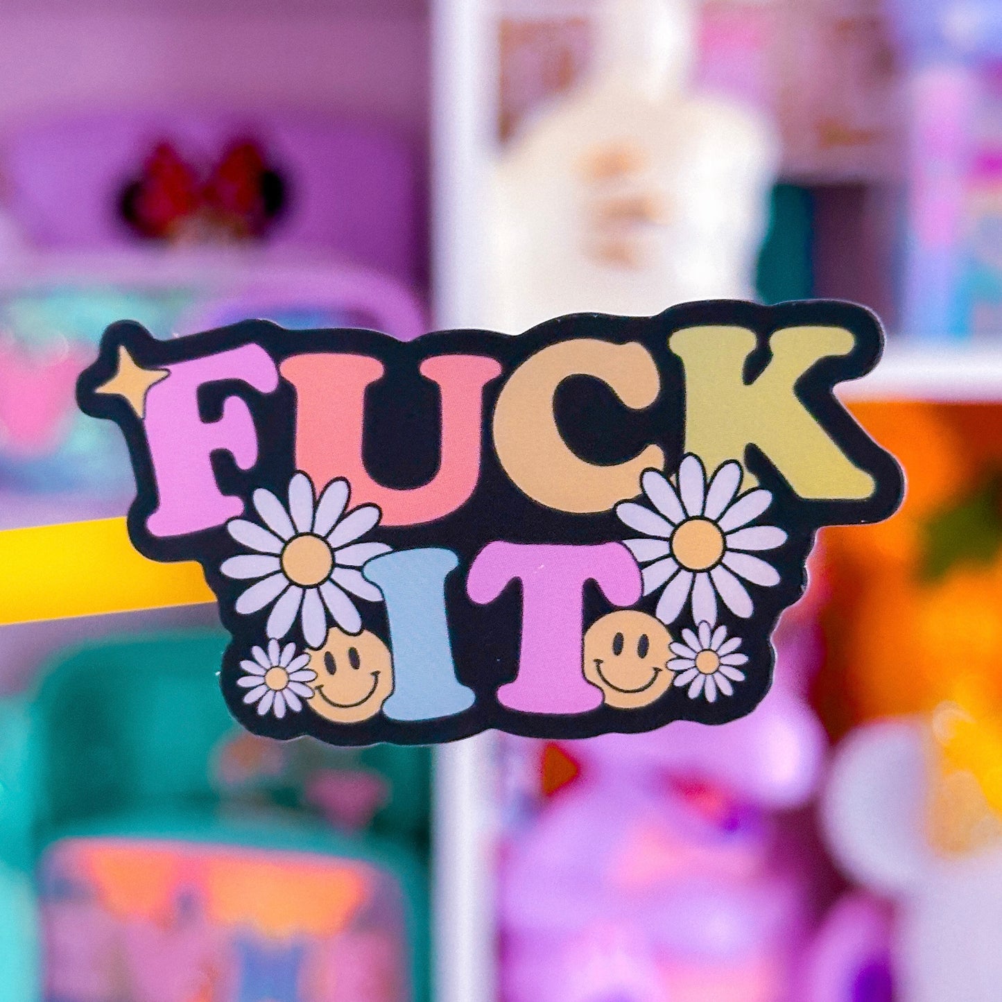 Waterproof Sticker - F*CK IT