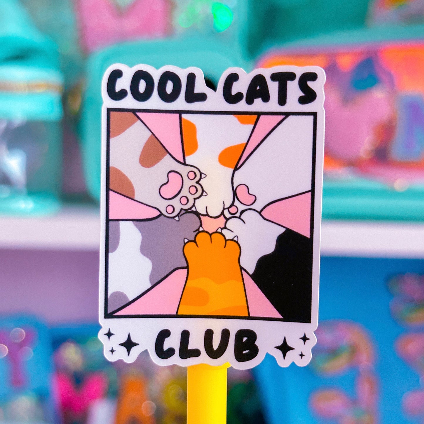 Waterproof Sticker - Cool Cats Club