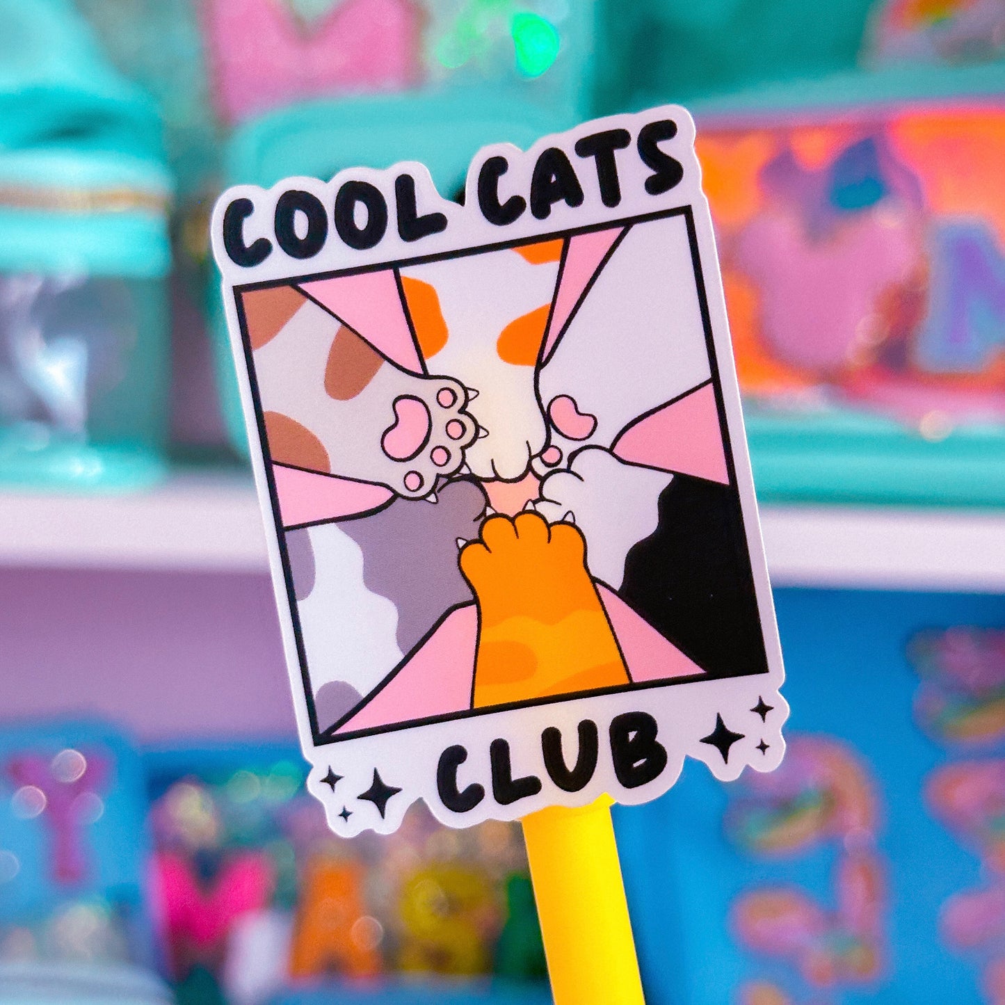 Waterproof Sticker - Cool Cats Club