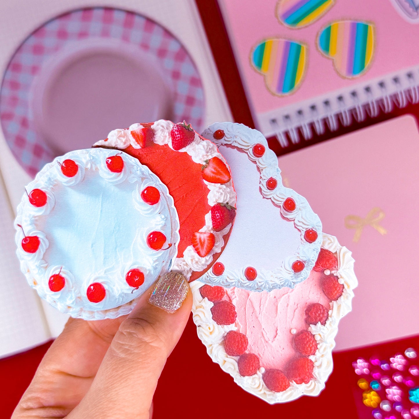 NEW! Journaling Paper Sticker - Fancy Cakes Sticker SET