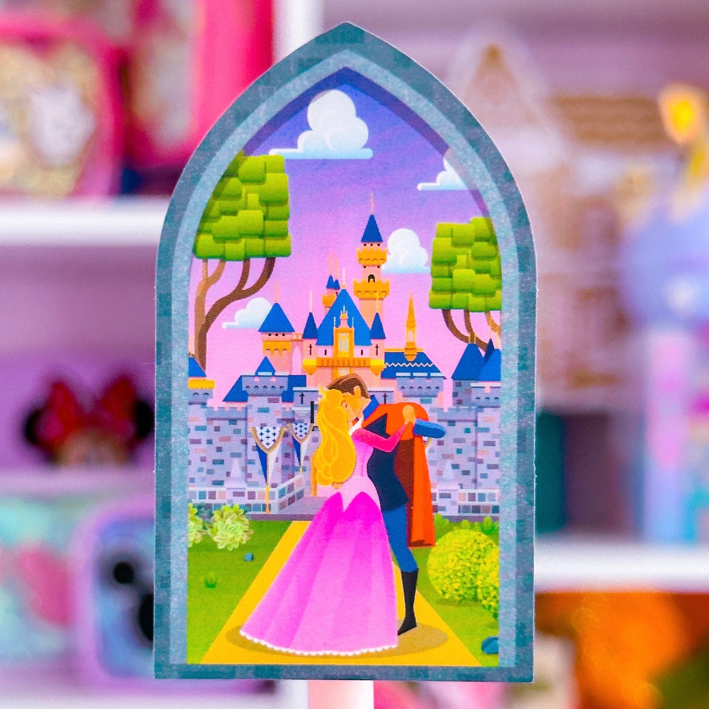 Waterproof Sticker - Castle Window (Aurora)