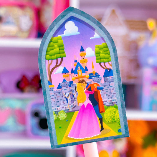 Waterproof Sticker - Castle Window (Aurora)